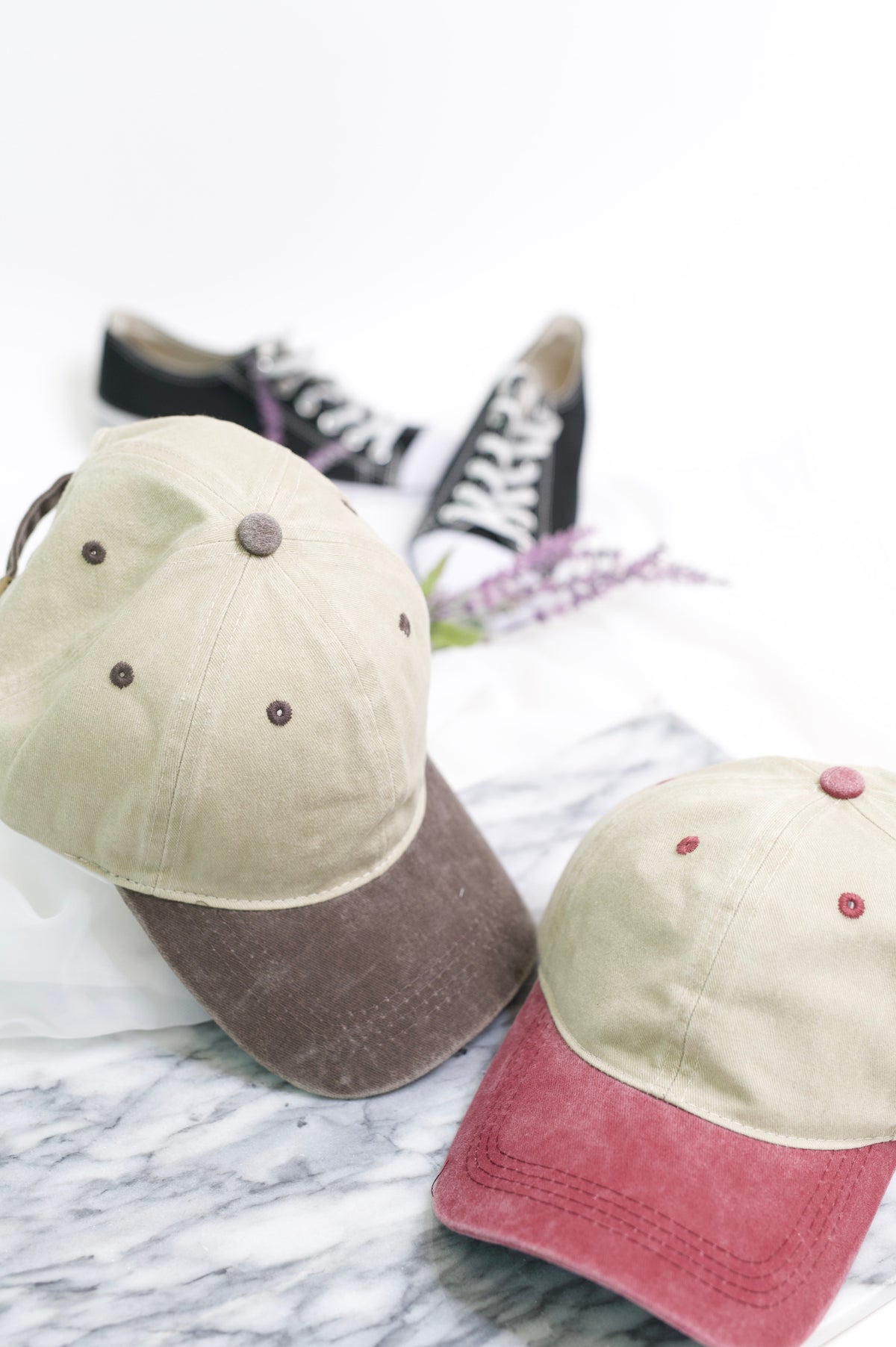 Totally Two Tone Baseball Cap in Brown