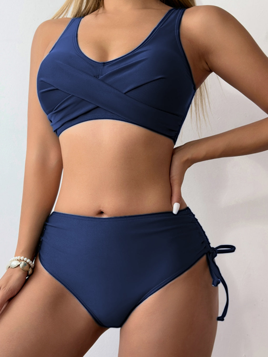 Scoop Neck Wide Strap Bikini Set