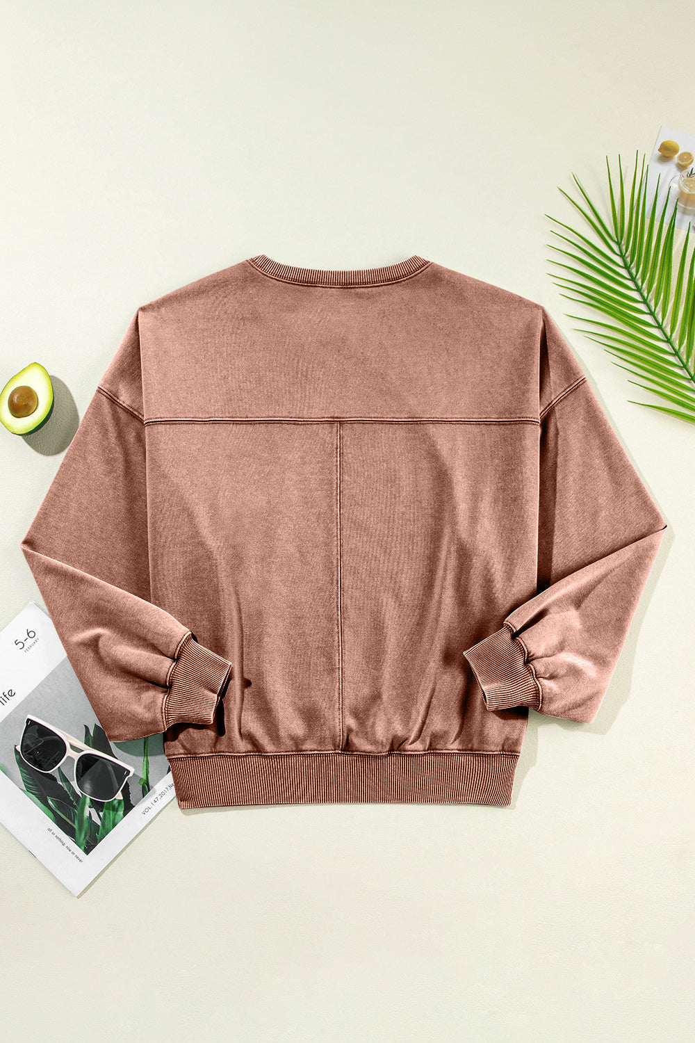 Round Neck Long Sleeve Sweatshirt