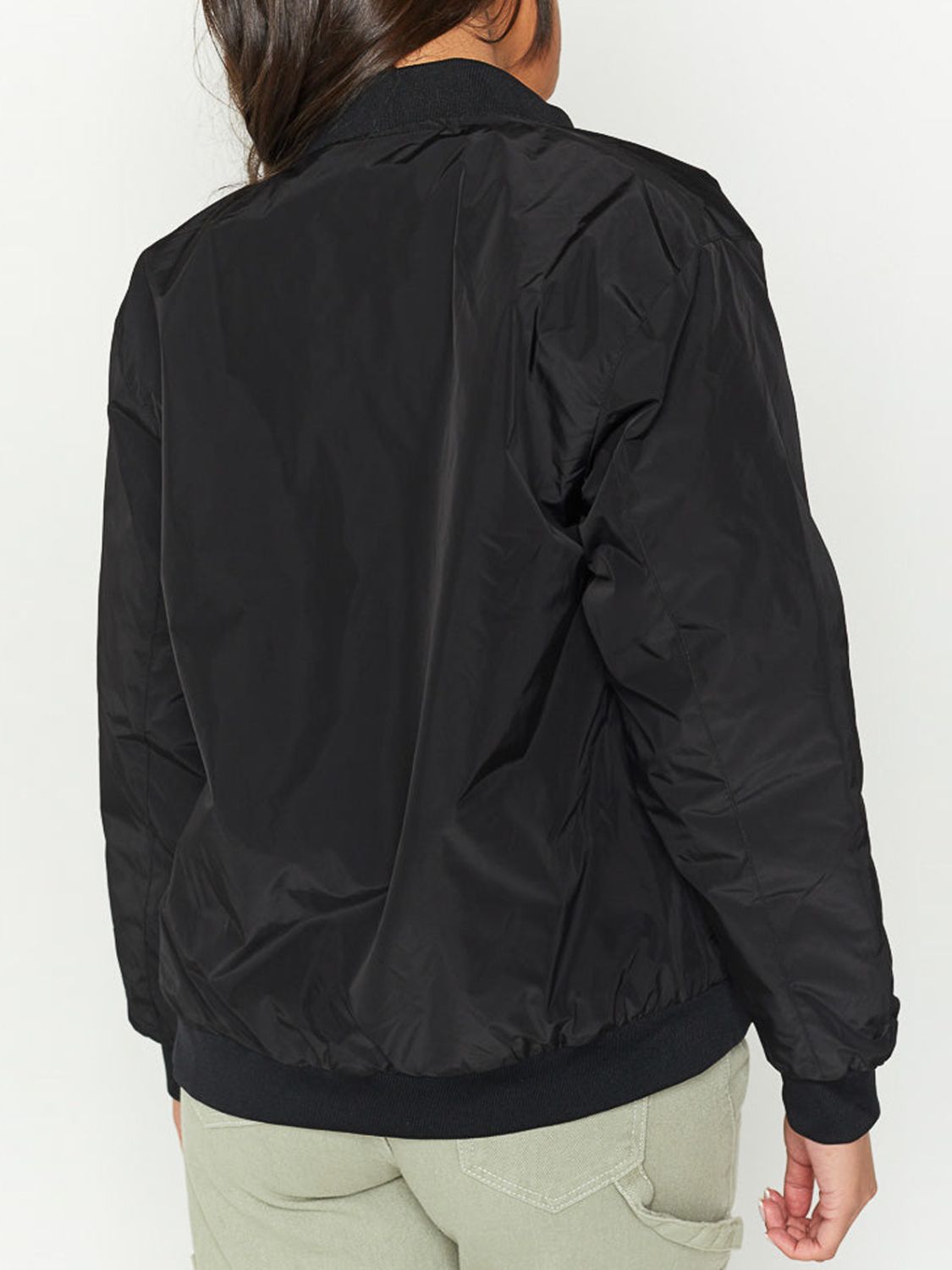 Zip Up Baseball Collar Jacket with Pockets