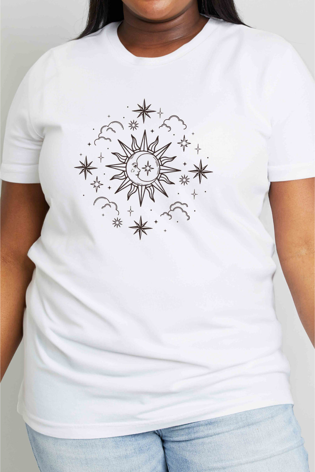 Simply Love Celestial Graphic Short Sleeve Cotton Tee