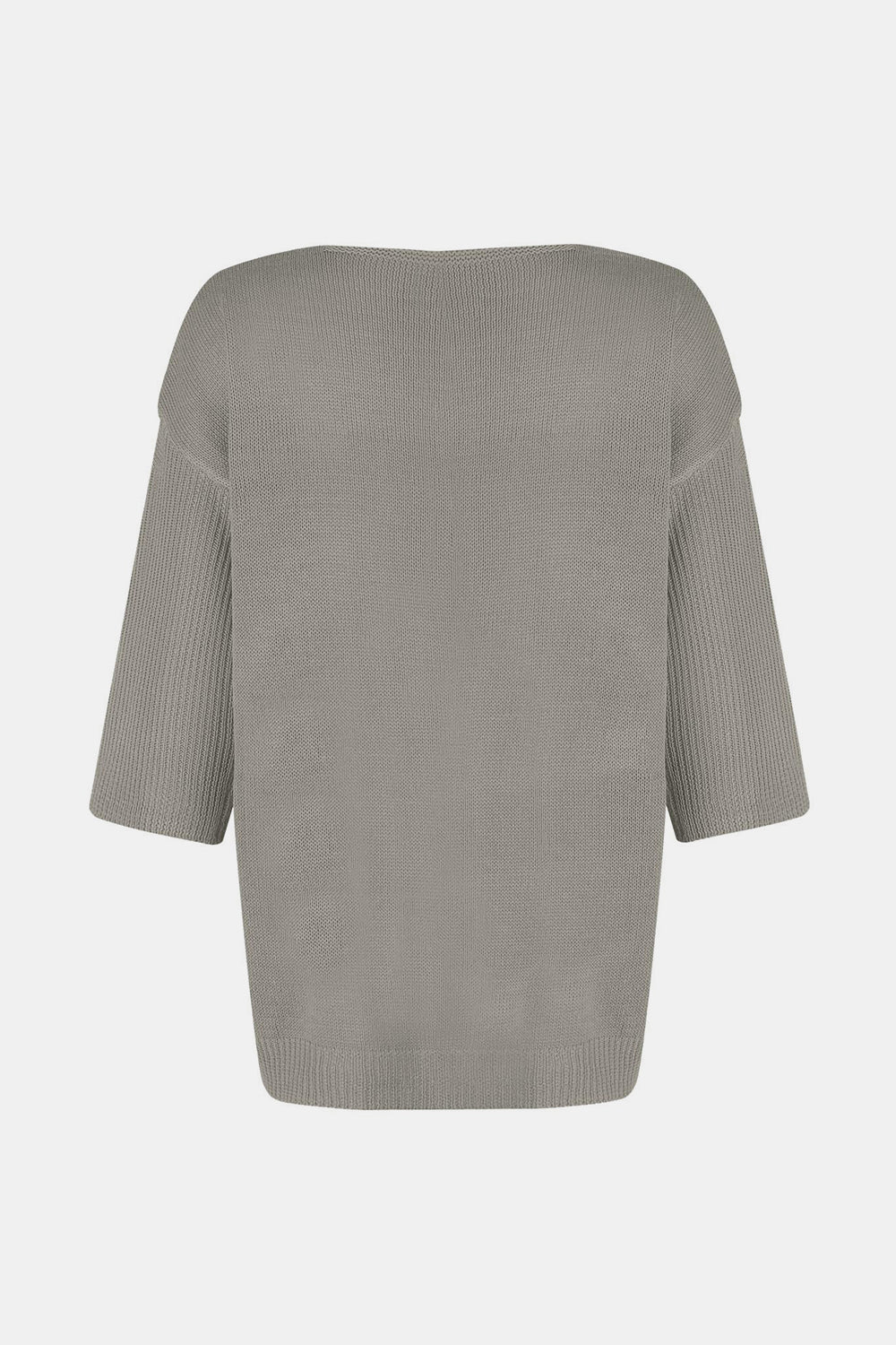 V-Neck Three-Quarter Sleeve Knit Top