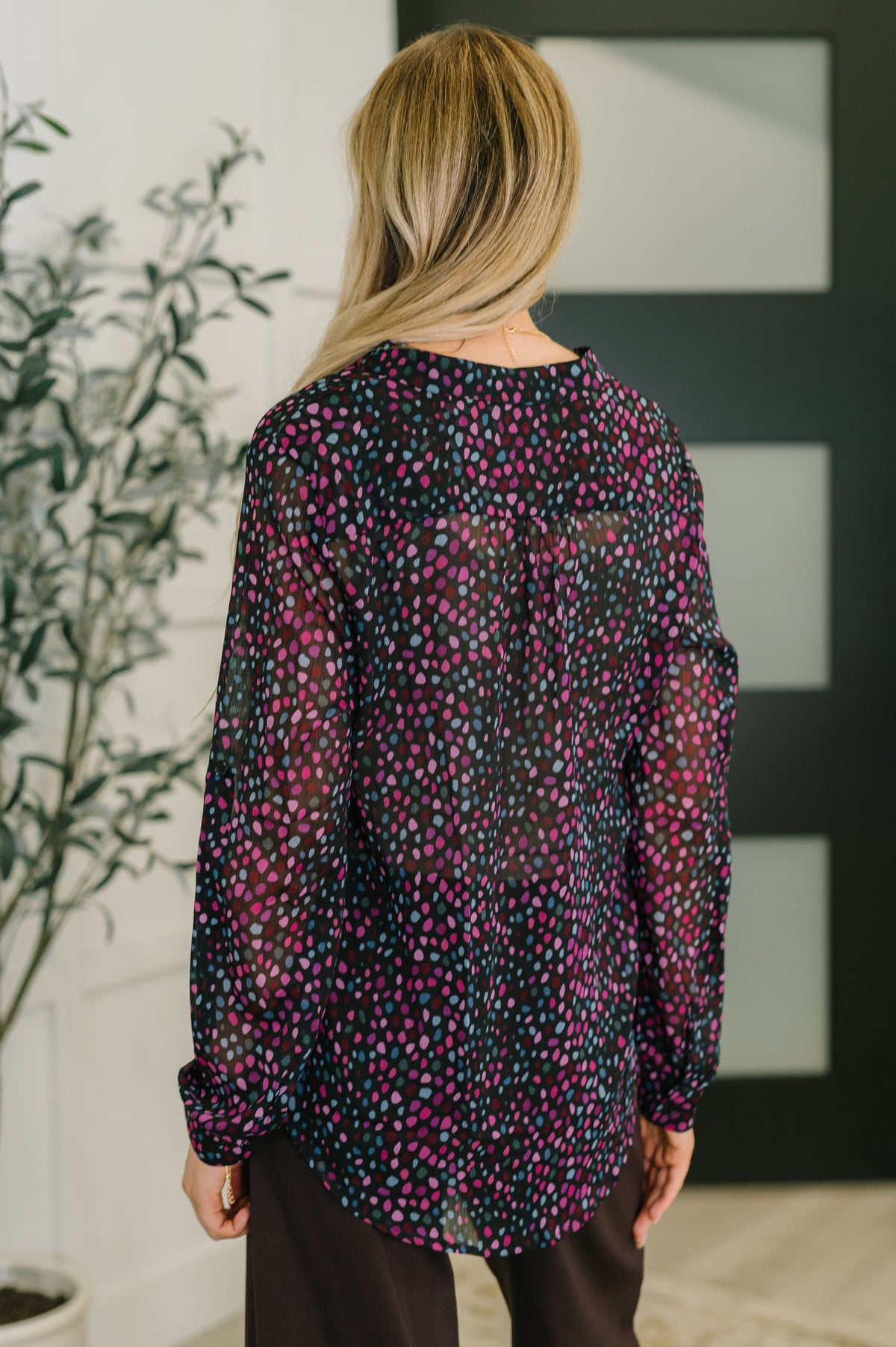 Doing the Most Polka Dot Blouse