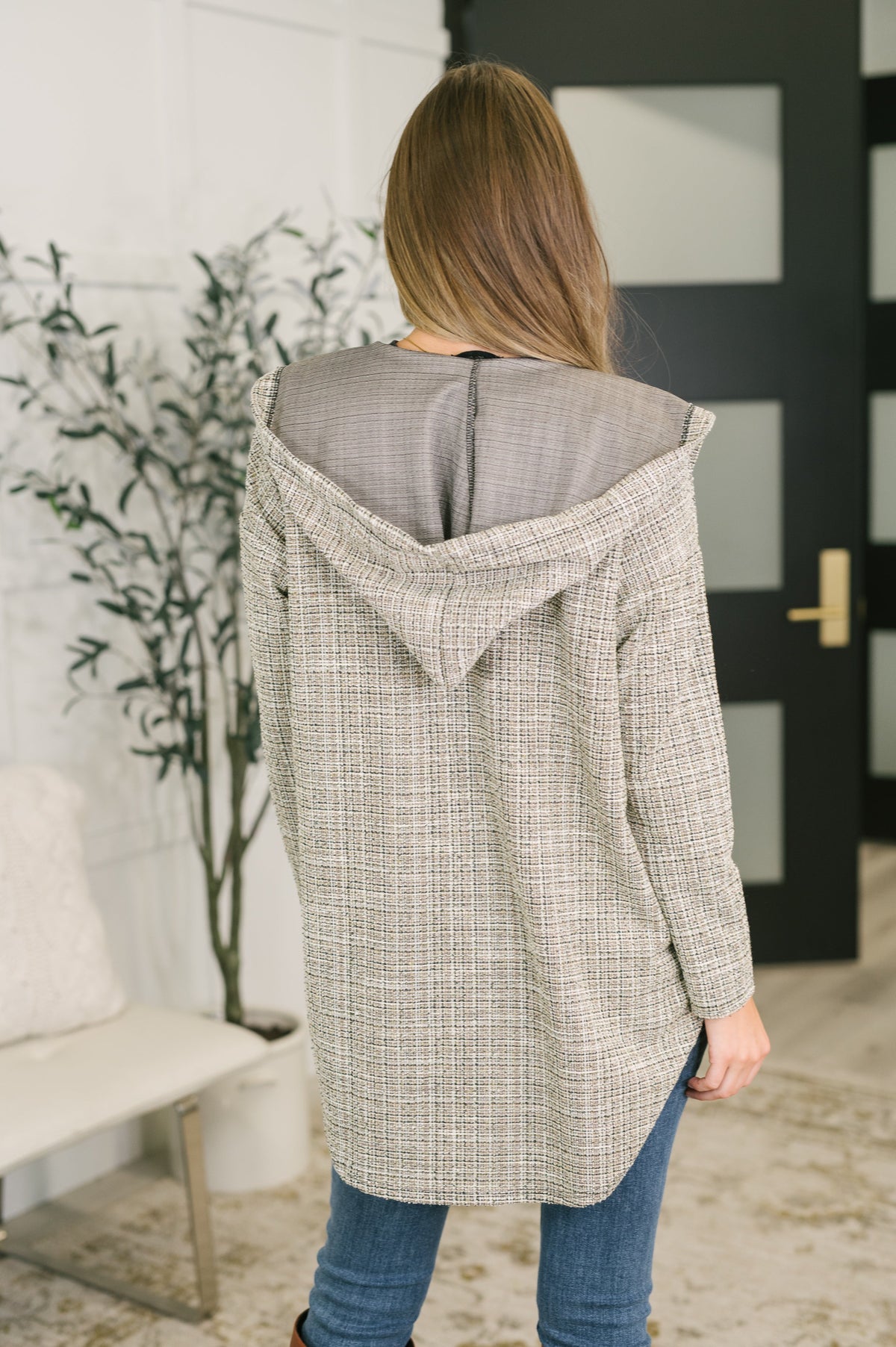First Things First Hooded Cardigan in Neutral