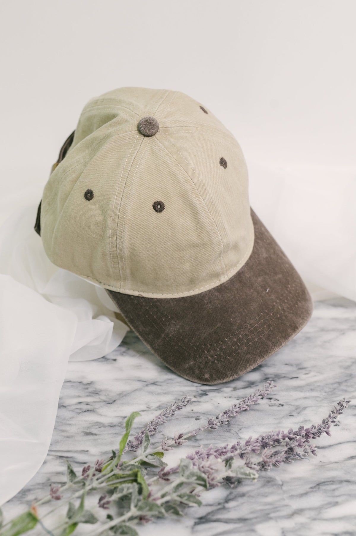 Totally Two Tone Baseball Cap in Brown