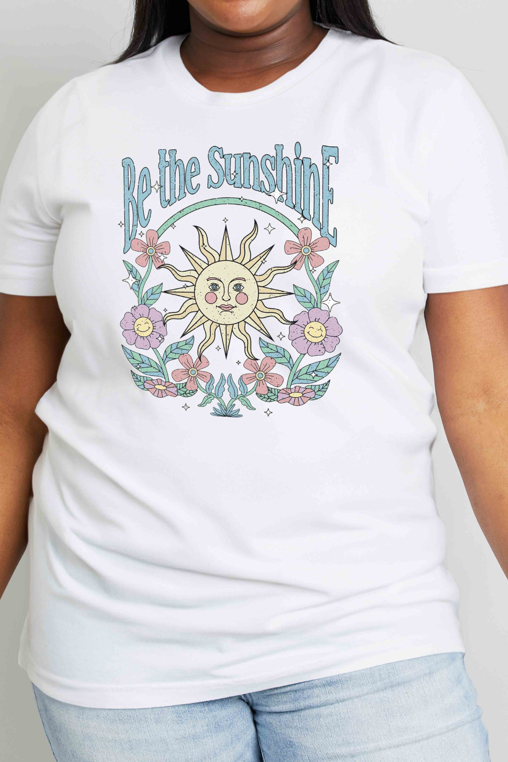 Simply Love BE THE SUNSHINE Graphic Cotton Tee