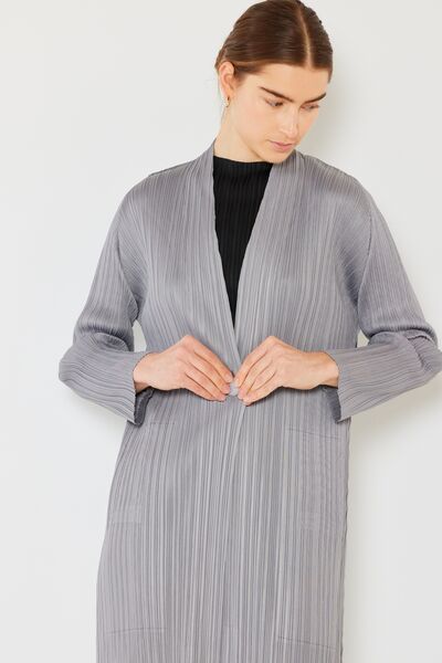 Marina West Swim Pleated Long Sleeve Cardigan