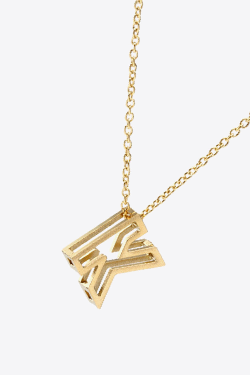 K to T Letter Pendant Necklace