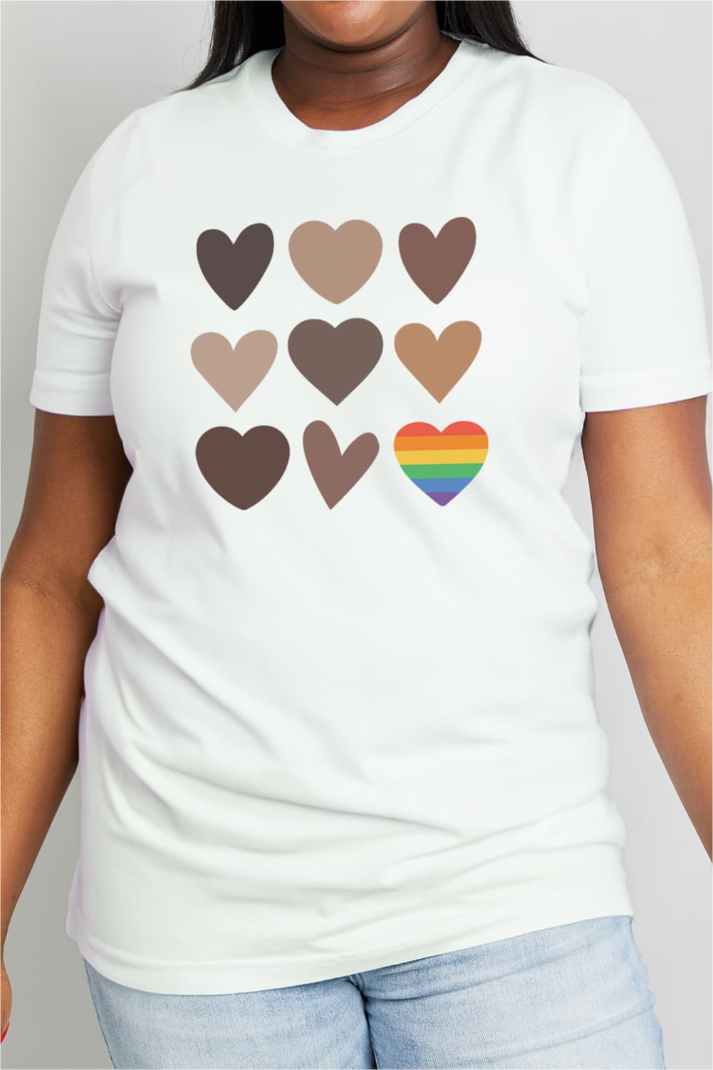 Simply Love Full Size Heart Graphic Cotton Tee