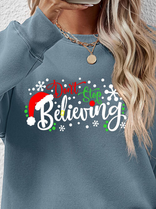 Letter Graphic Long Sleeve Sweatshirt