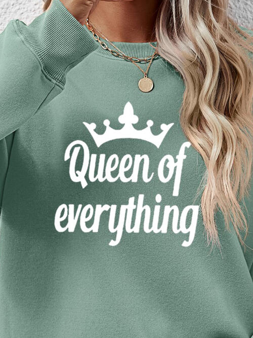 QUEEN OF EVERYTHING Round Neck Sweatshirt