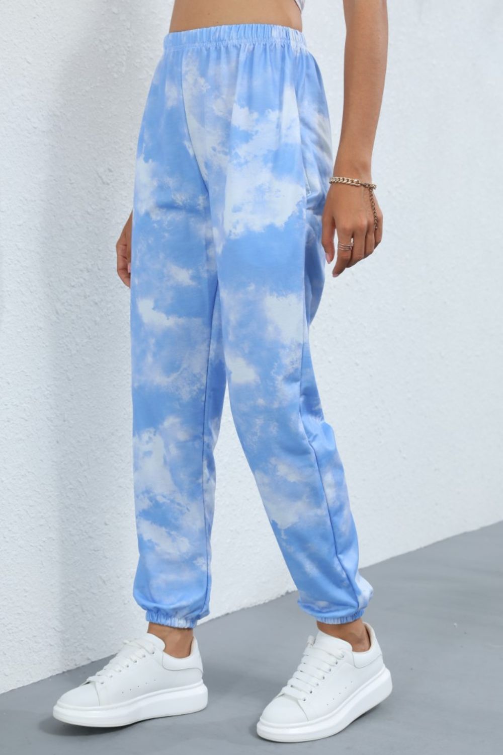 Tie-Dye Elastic Waist Joggers