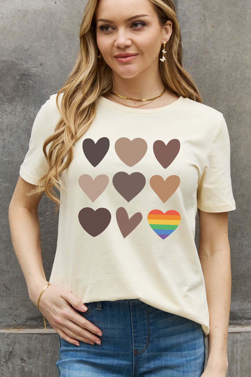 Simply Love Full Size Heart Graphic Cotton Tee