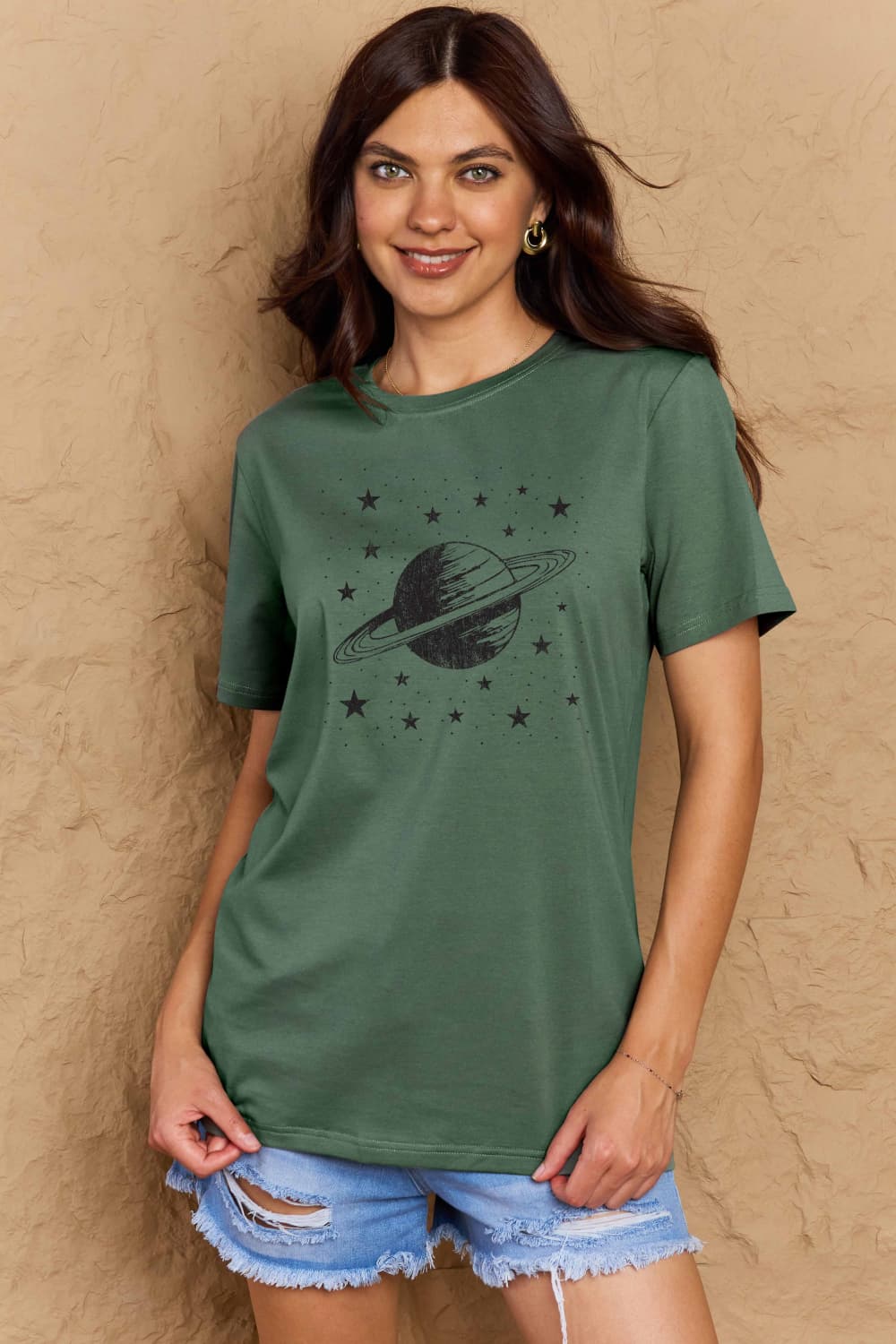 Simply Love Full Size Planet Graphic Cotton T-Shirt