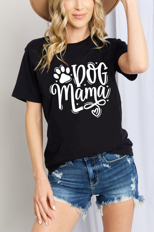 Simply Love DOG MAMA Graphic Cotton T-Shirt