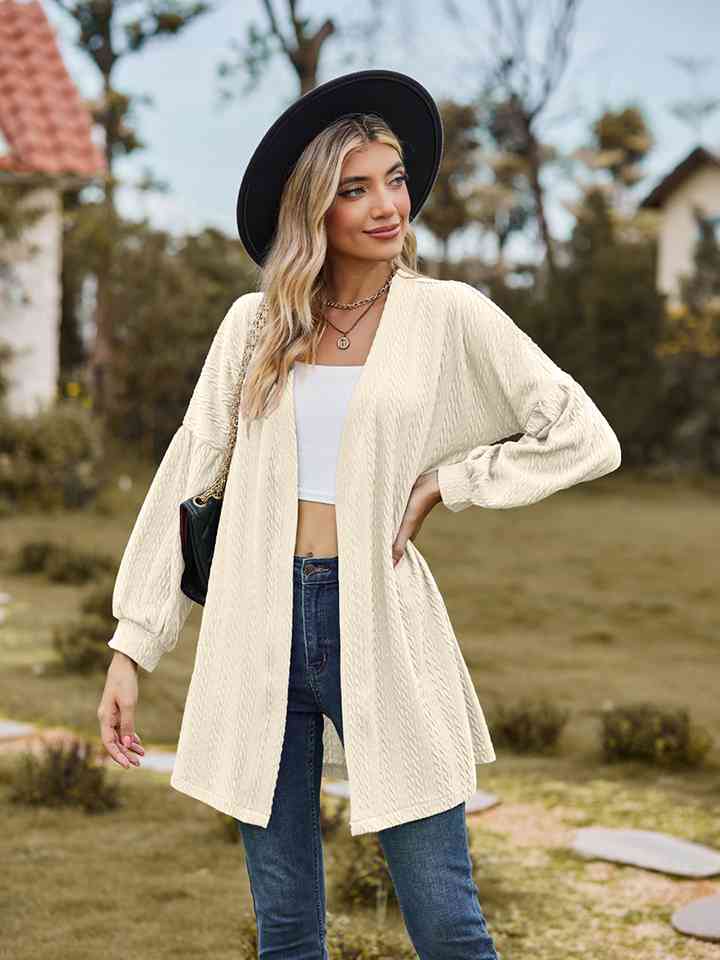 Open Front Longline Cardigan