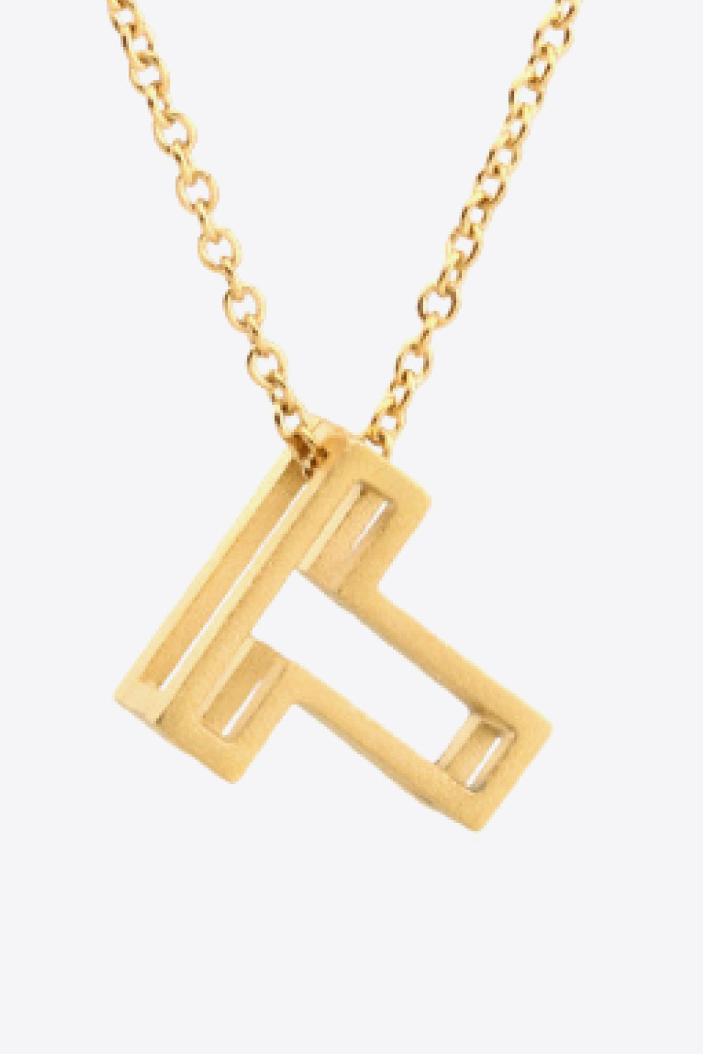 K to T Letter Pendant Necklace