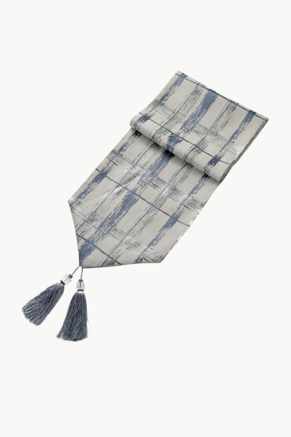 Plaid Tassel Table Runner