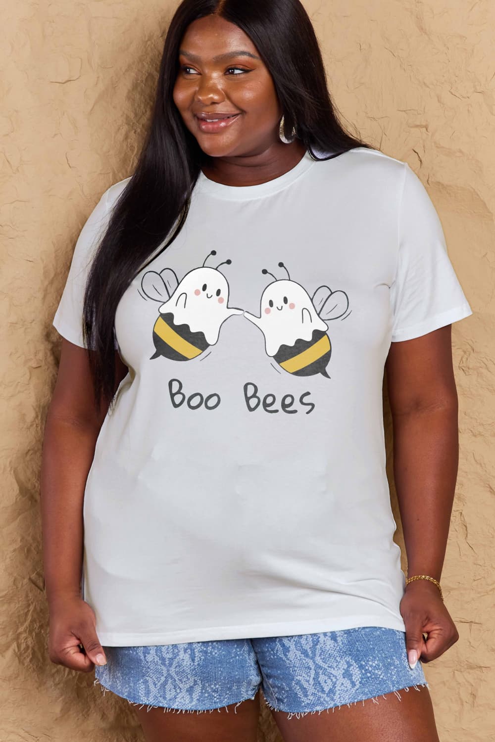 Simply Love Full Size BOO BEES Graphic Cotton T-Shirt