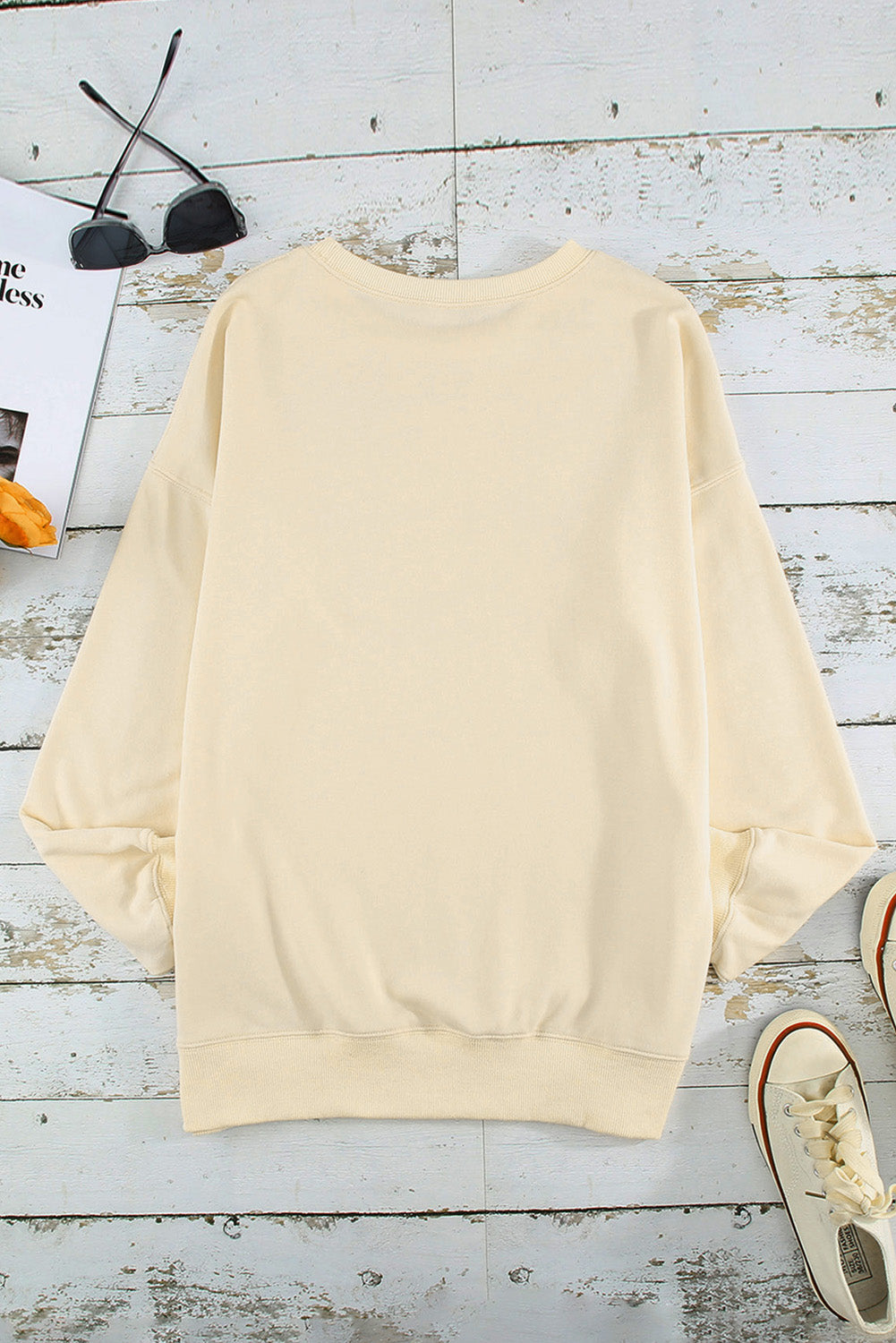 Dropped Shoulder Round Neck Sweatshirt