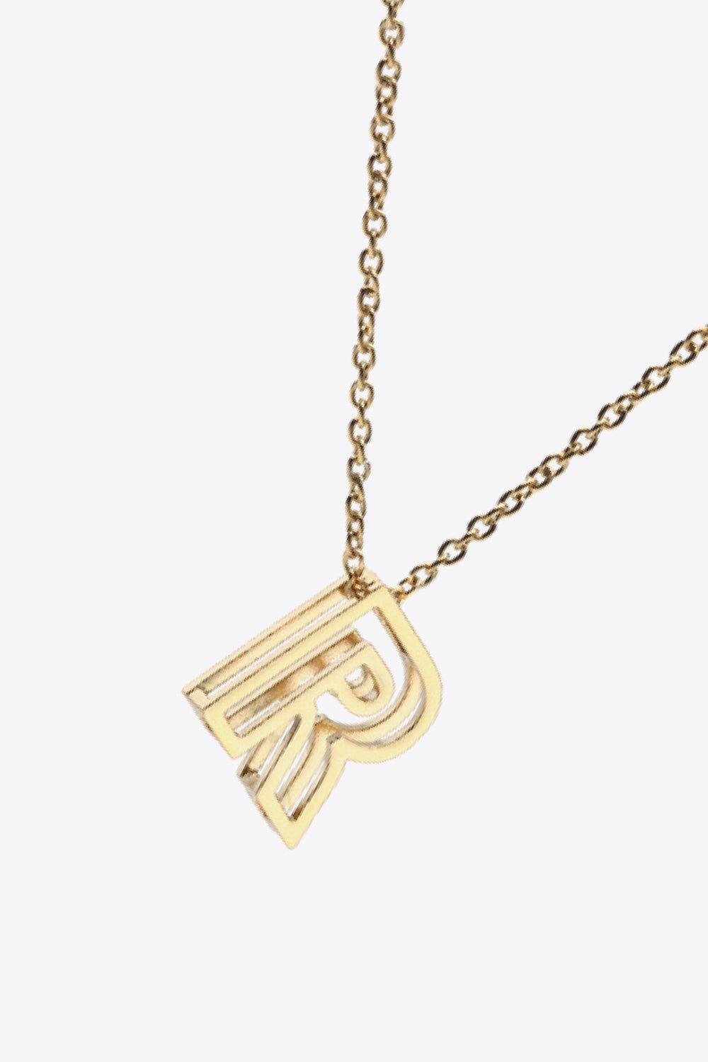 K to T Letter Pendant Necklace