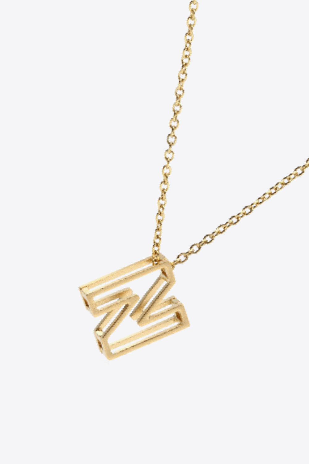 K to T Letter Pendant Necklace