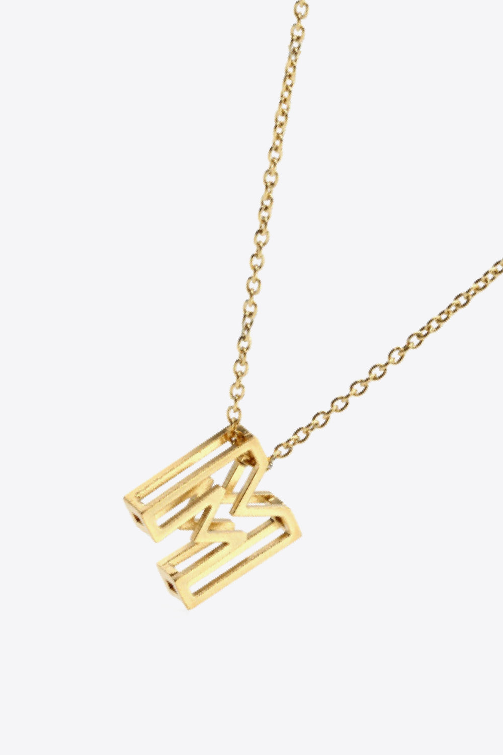 K to T Letter Pendant Necklace