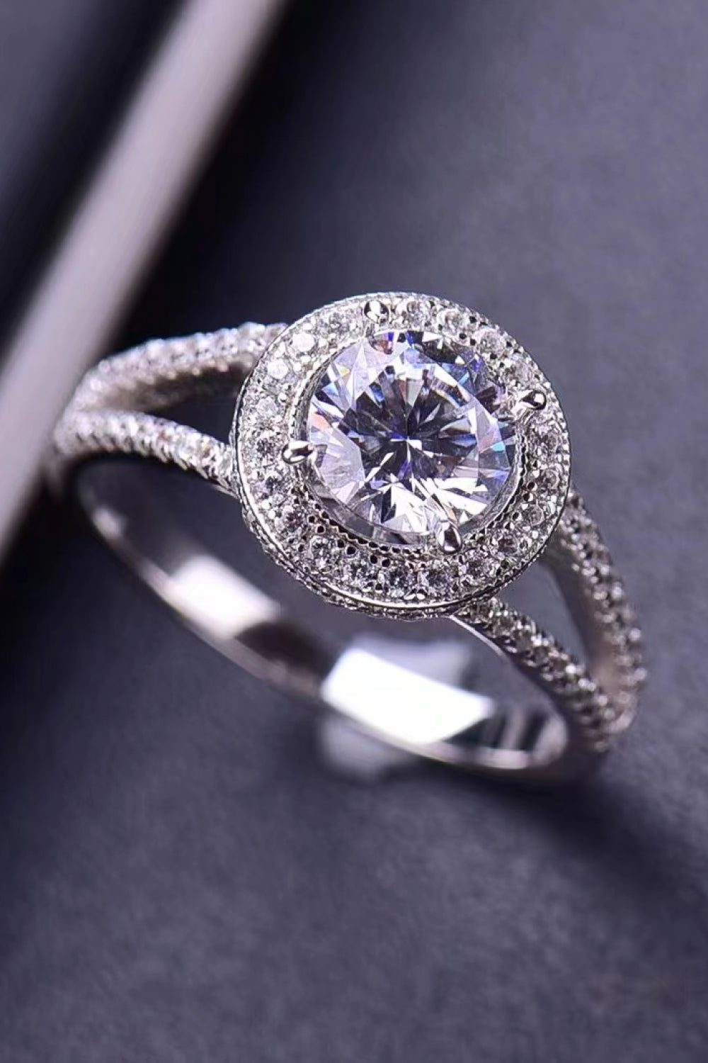 Shiny and Chic 2 Carat Moissanite Ring