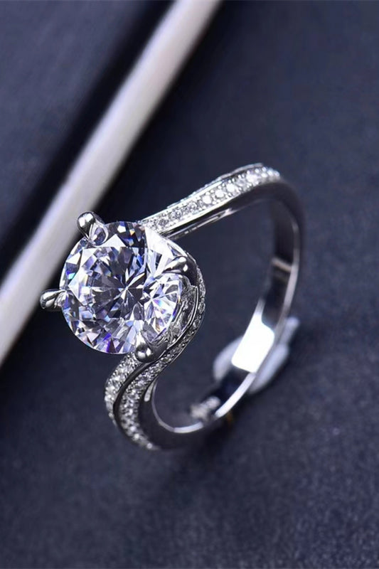 Keep Your Eyes On Me Moissanite Ring