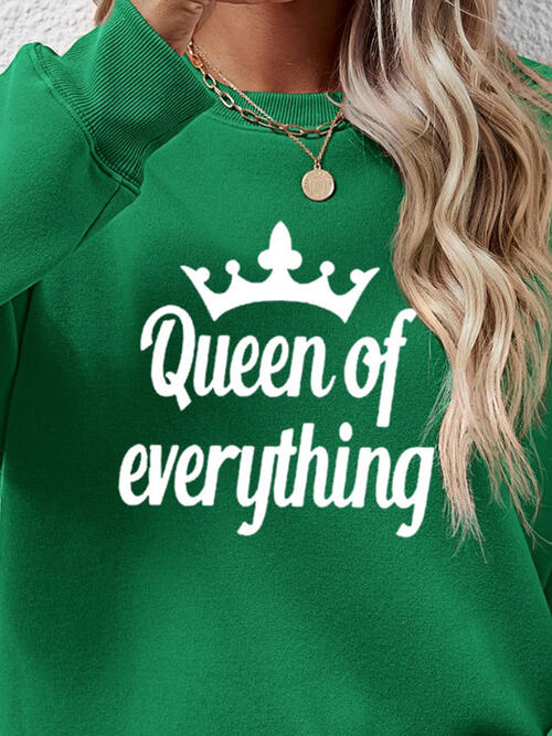 QUEEN OF EVERYTHING Round Neck Sweatshirt