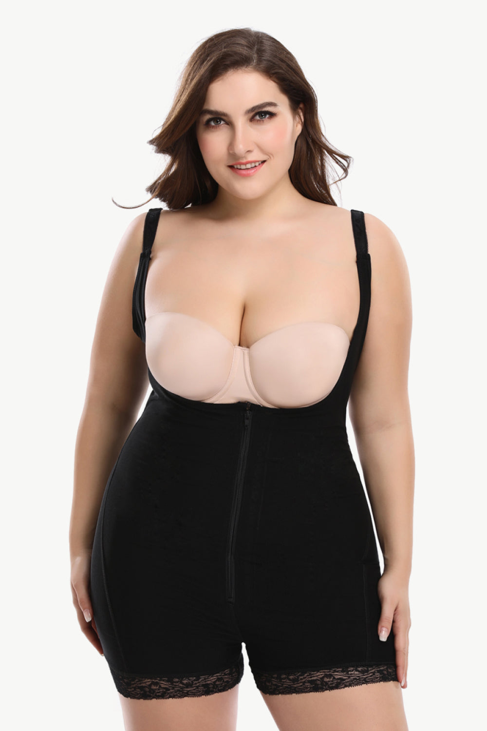 Full Size Under-Bust Adjustable Strap Shaping Bodysuit