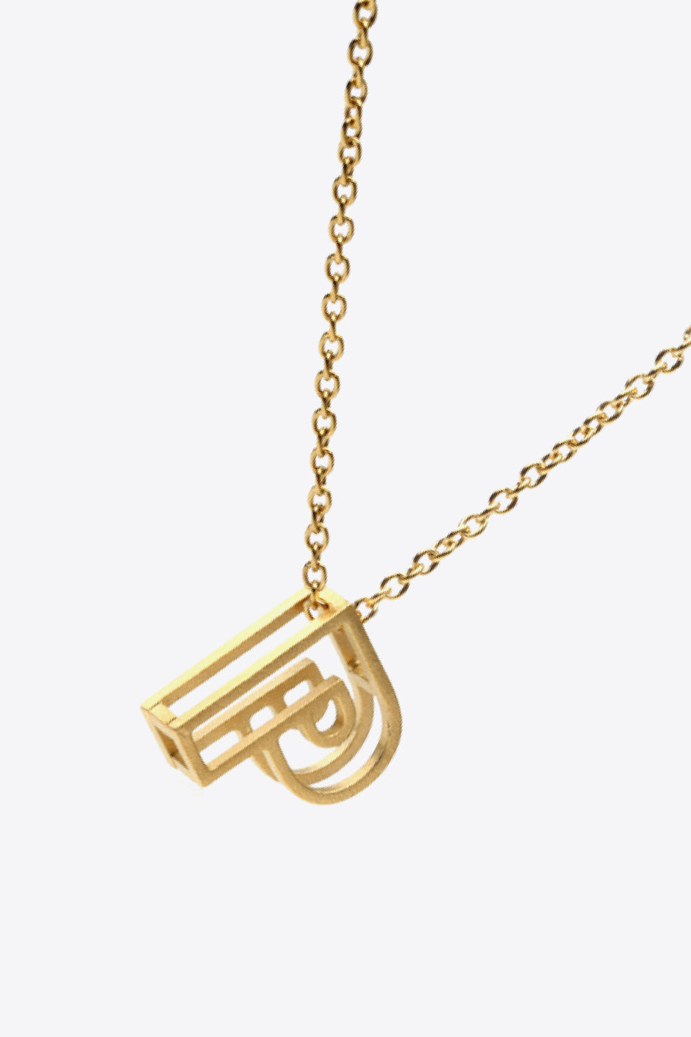 K to T Letter Pendant Necklace