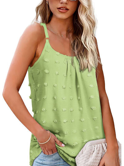 Swiss Dot Scoop Neck Cami