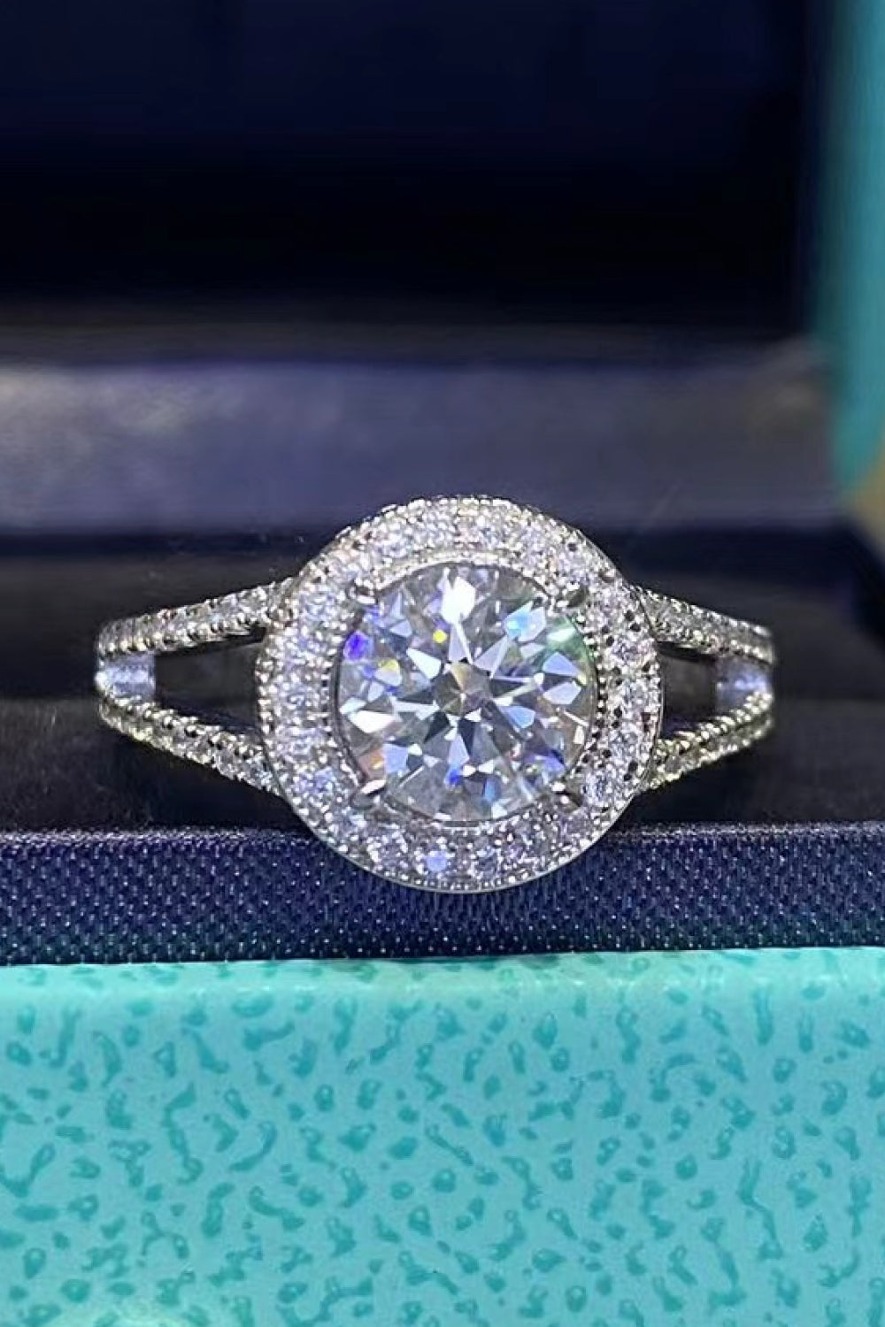 Shiny and Chic 2 Carat Moissanite Ring