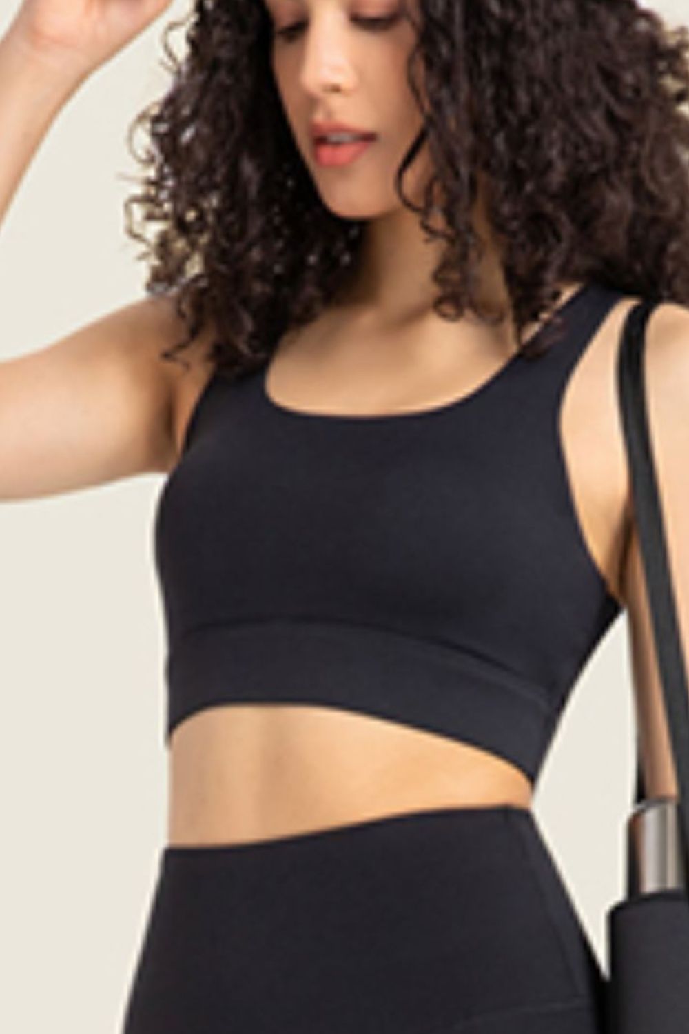 Highly Stretchy Cutout Back Sports Bra