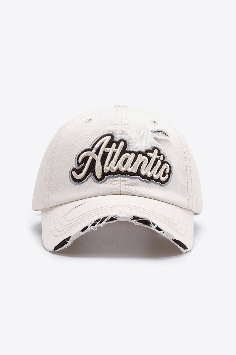 ATLANTIC Graphic Distressed Baseball Cap