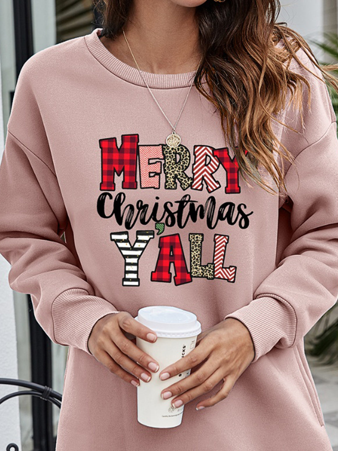 MERRY CHRISTMAS Y'ALL Graphic Sweatshirt