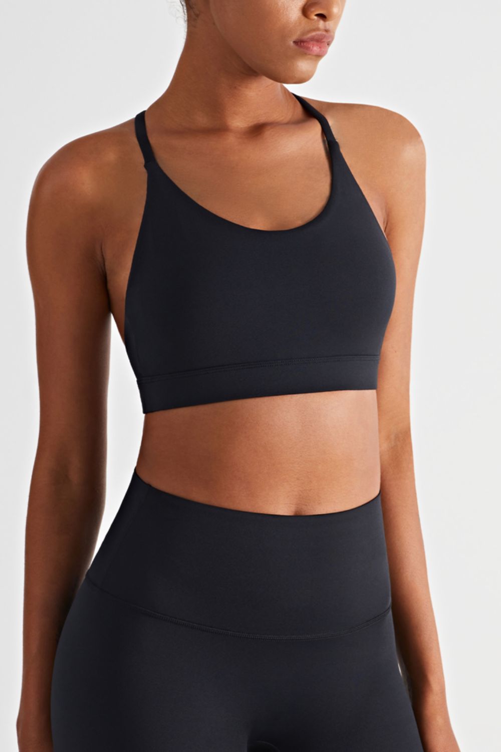 Halter Neck Racerback Sports Bra