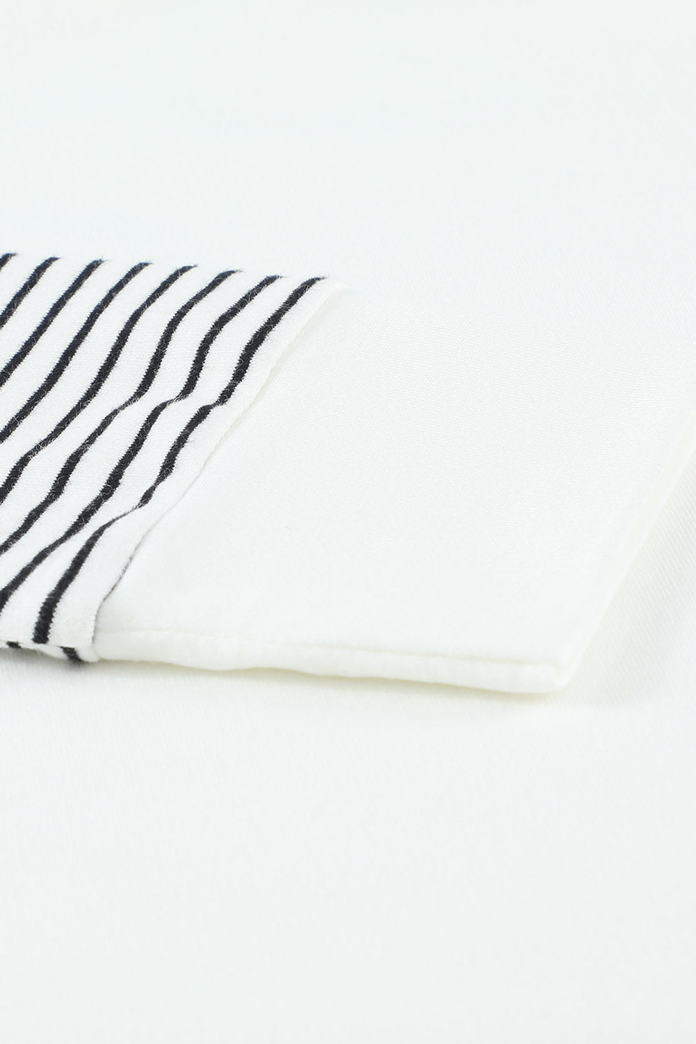 Camouflage and Stripe Print Raglan Top