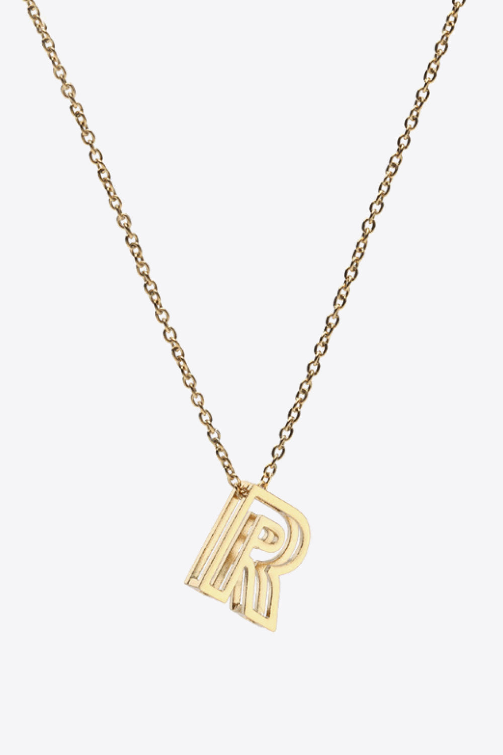 K to T Letter Pendant Necklace