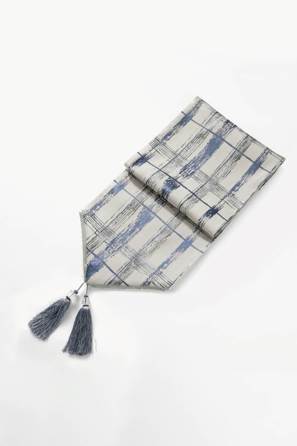 Plaid Tassel Table Runner