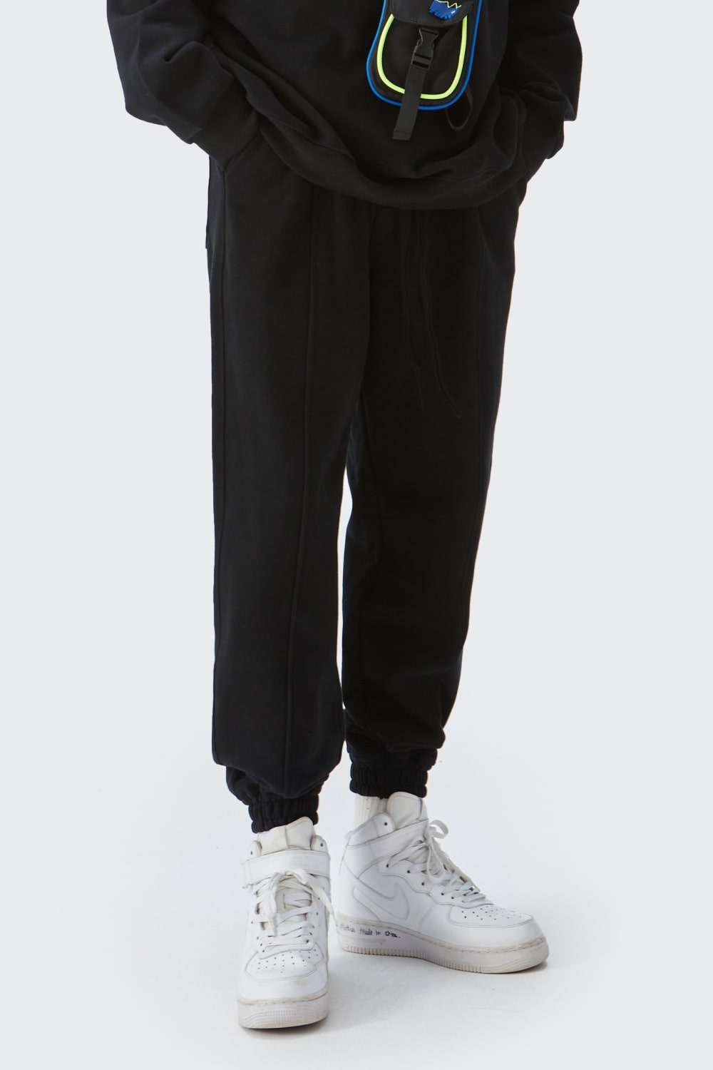 Drawstring Seam Detail Joggers with Pockets