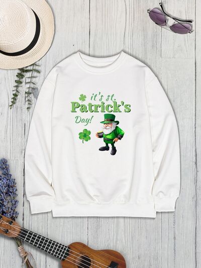 IT'S ST. PATRICK'S DAY Round Neck Sweatshirt