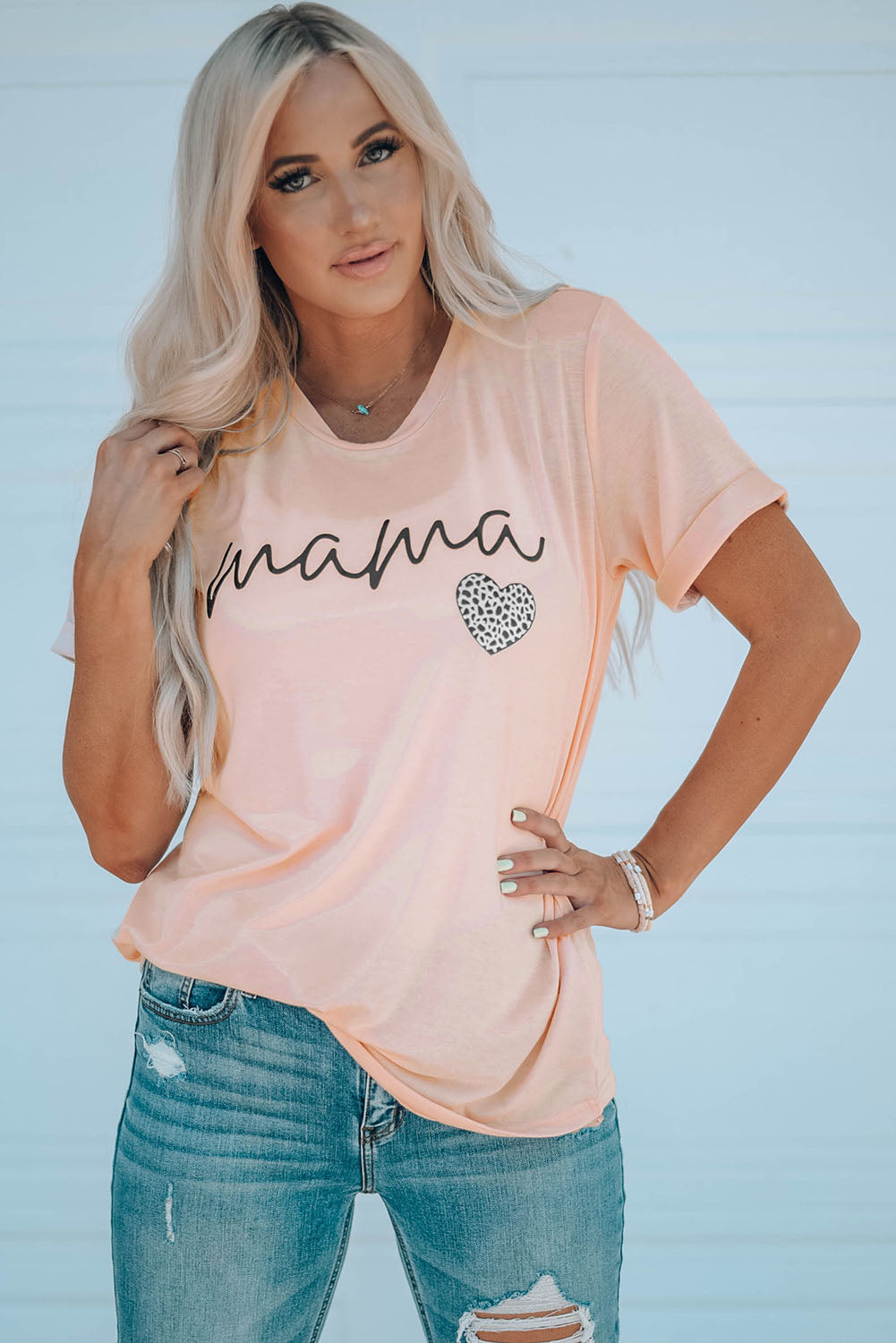 MAMA Heart Graphic Tee Shirt