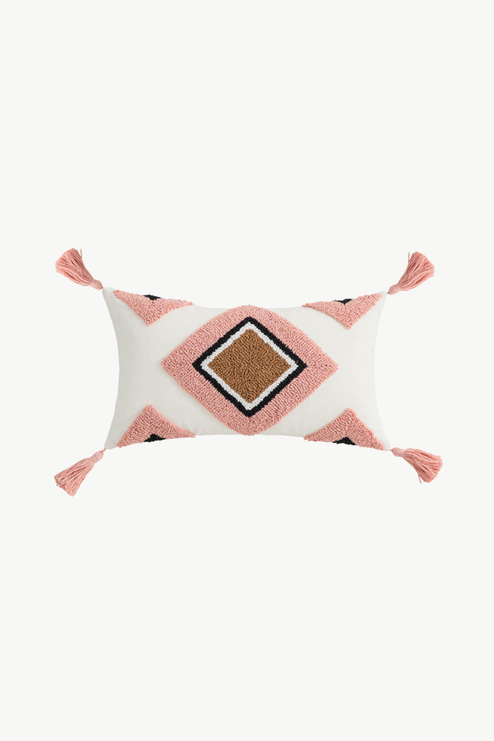 4 Picks Geometric Graphic Tassel Pillow Cover