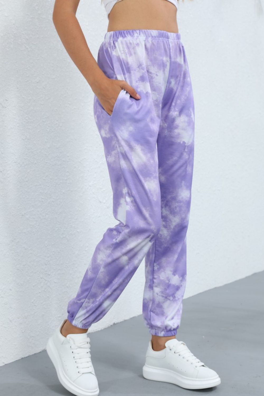 Tie-Dye Elastic Waist Joggers