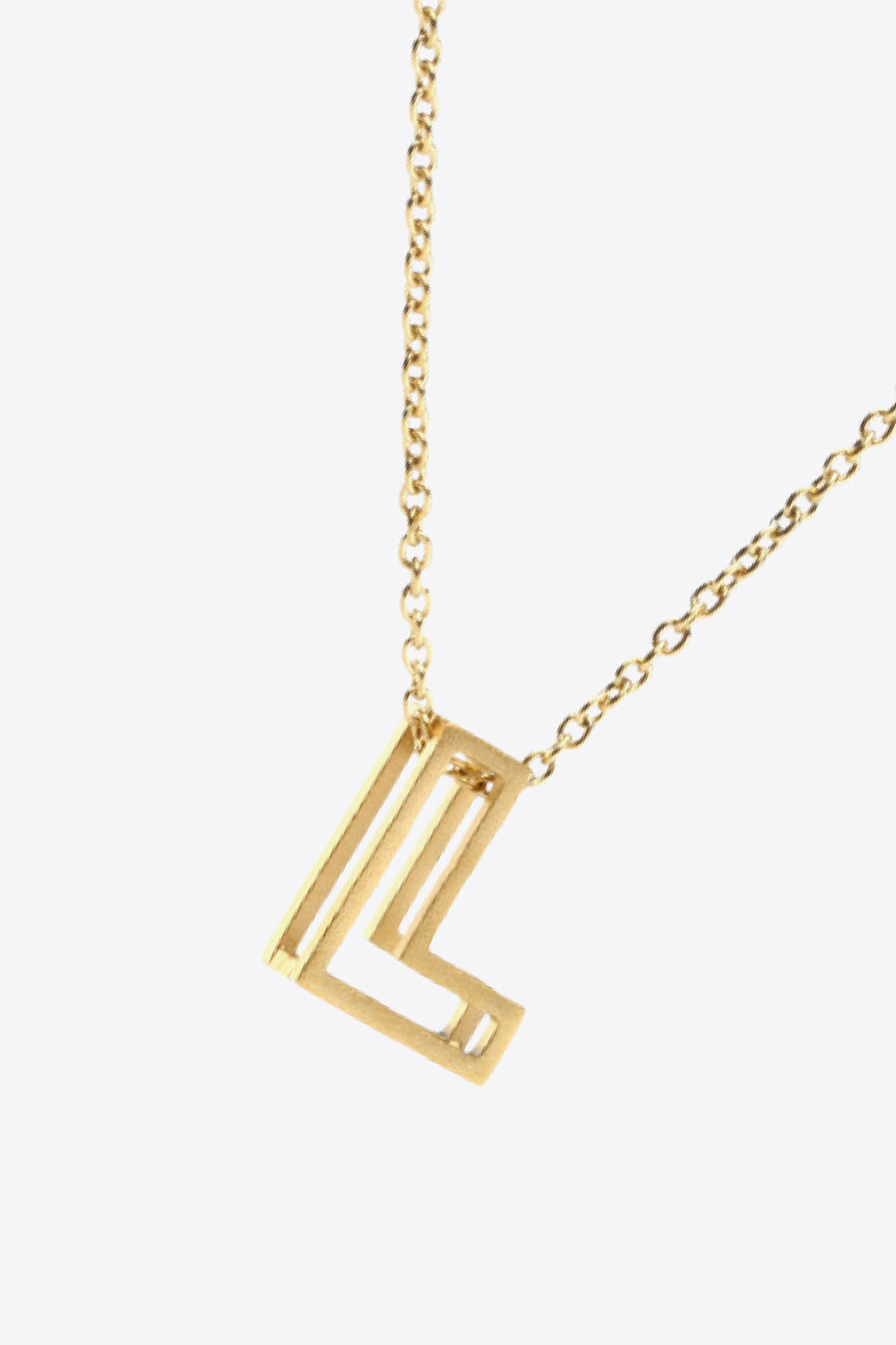 K to T Letter Pendant Necklace