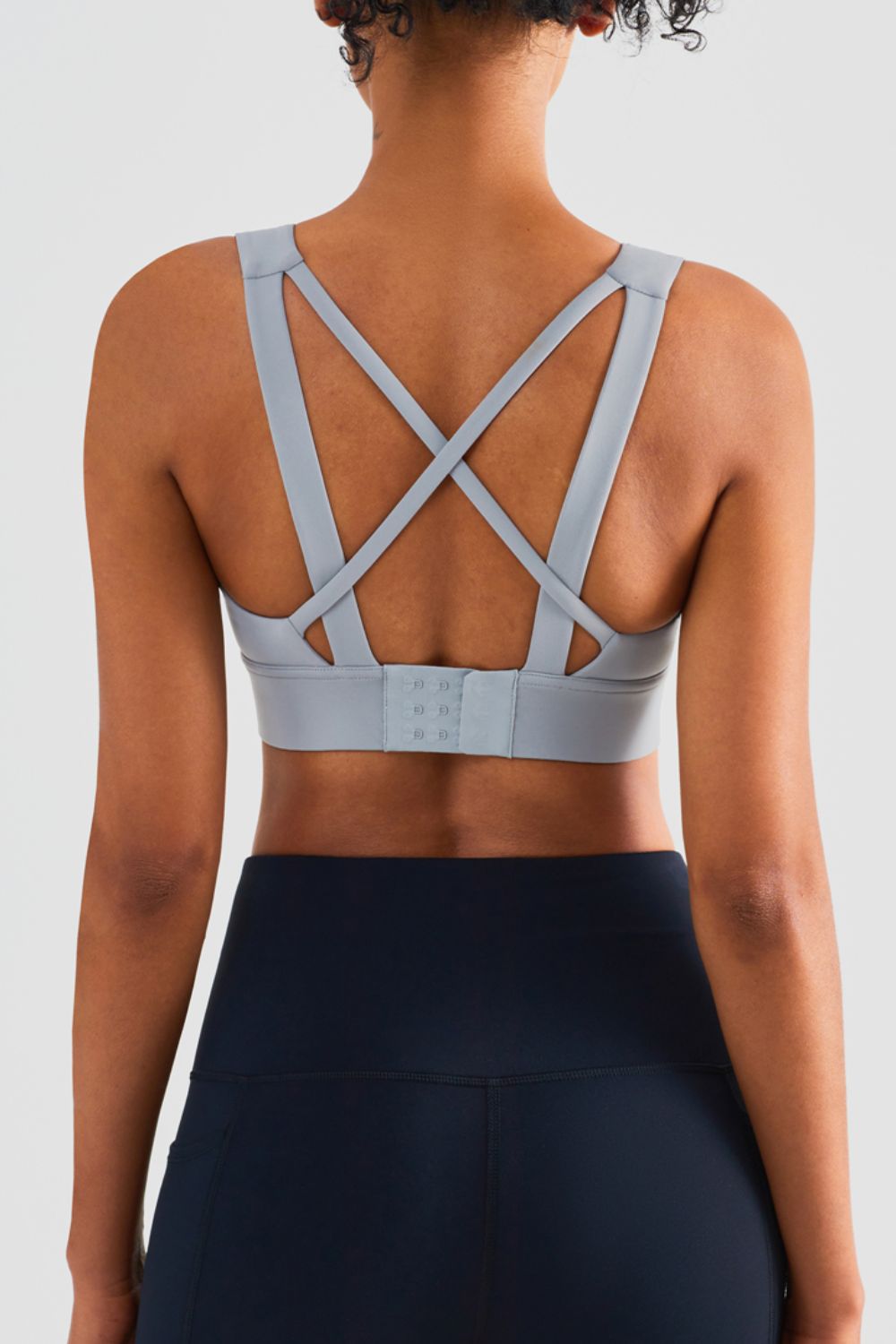 Highly Stretchy Crisscross Back Sports Bra