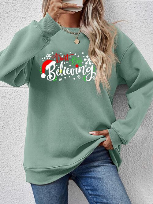 Letter Graphic Long Sleeve Sweatshirt