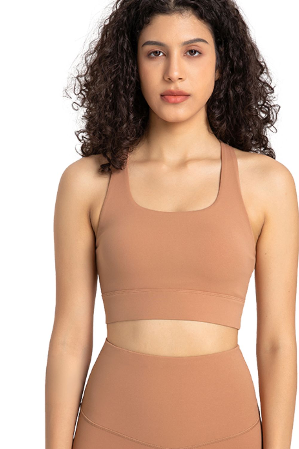 Highly Stretchy Cutout Back Sports Bra